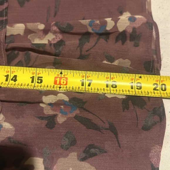 NWT Lauren Ralph Lauren Floral Crinkle Georgette Tiered Skirt - Picture 7 of 16